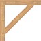 Ekena Millwork Traditional Block Smooth Bracket, Western Red Cedar, 3 1/2"W x 30"D x 30"H BKT04X30X30TRA05SWR - alternate 3